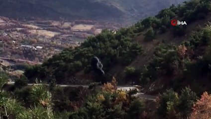 Teröristler tarafından yola döşenen EYP böyle imha edildi