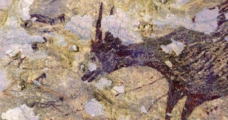 Indonésie : découverte d'une scène de chasse peinte il y a 44 000 ans