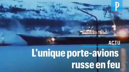 Incendie à bord de l'Amiral Kouznetsov à Moumansk