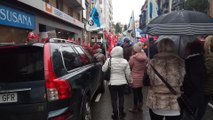 Movilización de trabajadores de supermercados