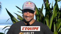 la réaction de Michel Bourez à l'annonce du surf à Tahiti aux JO 2024 - Adrénaline - Surf