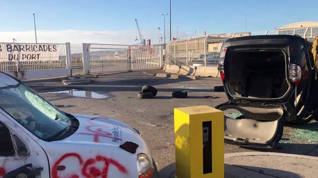 Réforme des retraites : la Cgt bloque les accès au port de Marseille