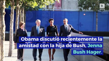 Michelle Obama habla sobre su amistad con George W. Bush