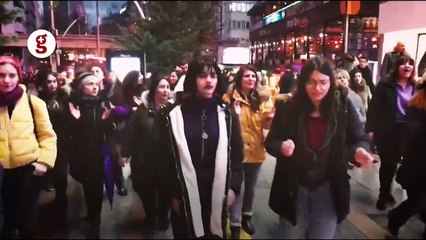 Güvenpark'ta gerçekleştirilen kadın eylemine polis müdahalesi