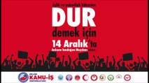 Birleşik Kamu-İş tüm yurttaşları yoksulluğa, enflasyona, işsizliğe karşı 14 Aralık'ta Tandoğan Meydanı'na çağırdı