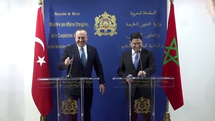 Çavuşoğlu - Burita ortak basın toplantısı - RABAT