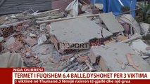 Report TV - Tërmeti, pamjet e dëmëve te pallatet në Durrës