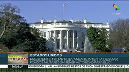 Impiden emplear fondos militares para muro fronterizo en EE.UU.