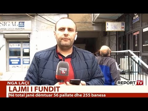 Report TV - Pallati në Laç shpallet i pabanueshëm pas tërmetit/ Banorët nuk dalin nga shtëpitë