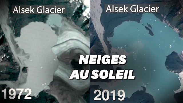 En Alaska, 50 ans de fonte des glaces vus du ciel en accéléré