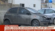Report TV - Digjen 3 makina në një garazh në Tiranë, dyshohet qëllimisht