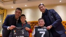 Surpriza për Alesjon dhe Aurelin/ Dy fëmijët që i shpëtuan tërmetit takojnë Ronaldon dhe Buffon