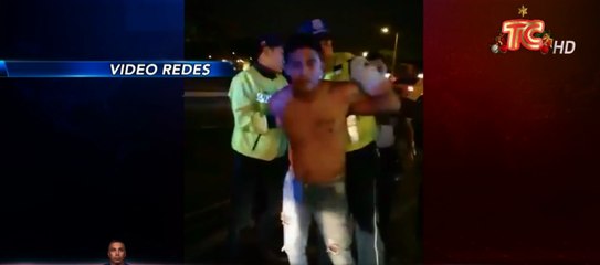 Policía fue agredido por parte de un integrante de la Armada del Ecuador al norte de Guayaquil