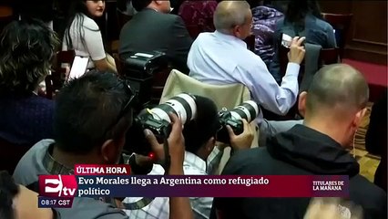 Evo Morales llega a Argentina en calidad de refugiado