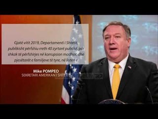 Pompeo: Do të vazhdojmë t’u ndalojmë hyrjen në SHBA zyrtarëve të korruptuar, edhe shqiptarë