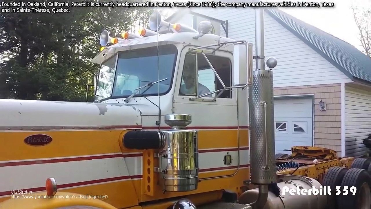 Crazy Cold Start Diesel Engines and Sound l Diesel Smoke Peterbilt