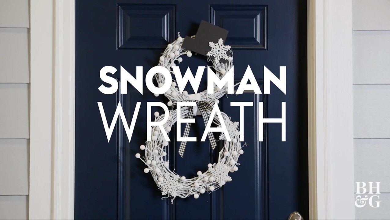 Snowman Wreath