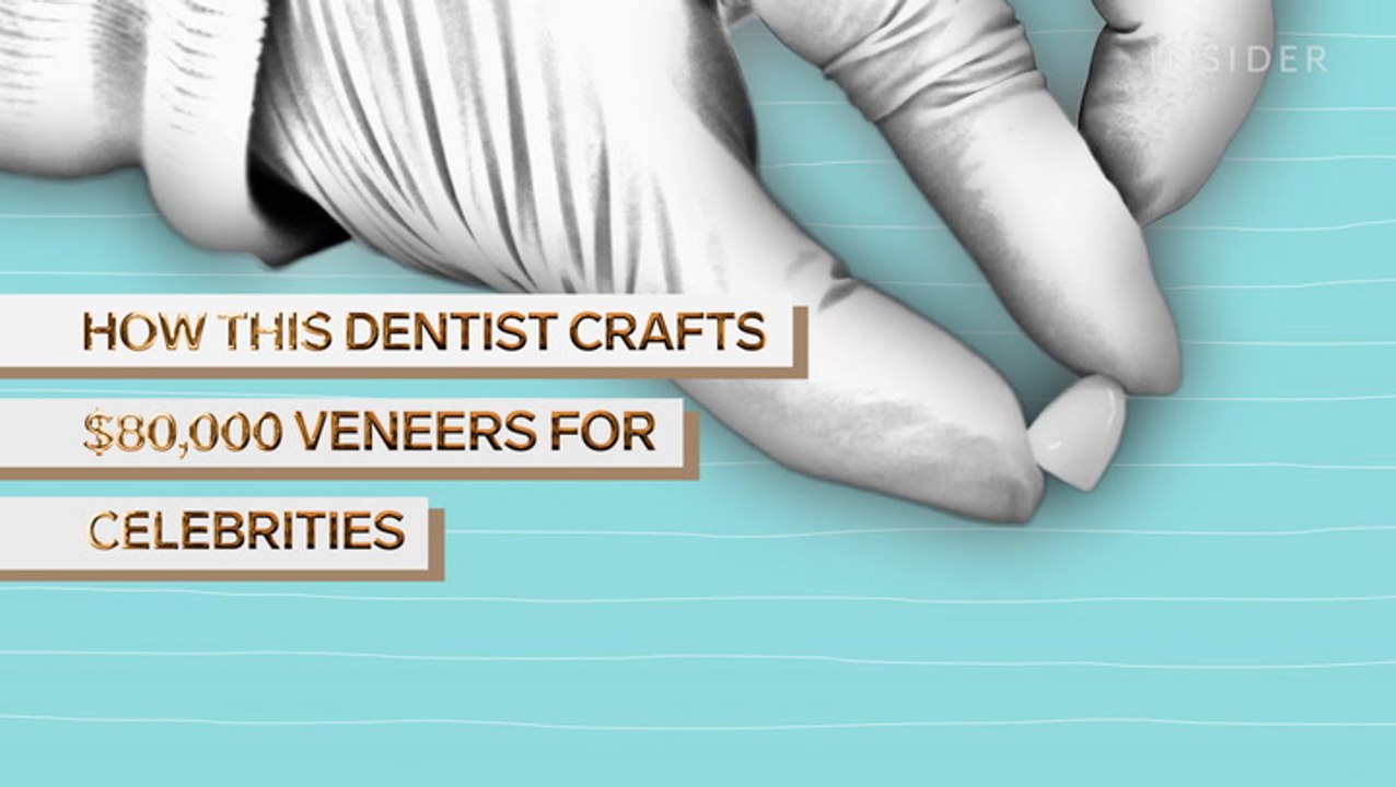 This celebrity dentist crafts $80,000 porcelain veneers for celebrities