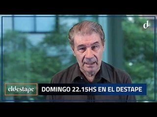 Este Domingo a las 22.15 hs, Aníbal Fernández en Vía de Escape