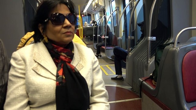 BDMV-5 Aruna & Hari Sharma MTS Greenline Trolley to Old Town San Diego Dec 02, 2019