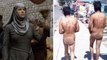 Estilo Game Of Thrones: Desnudan y hacen caminar a ladrones por la calle