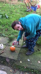 Trying to blow up a pumpkin #experiment