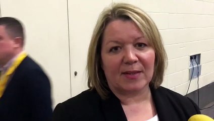 Lisa Forbes reaction to defeat