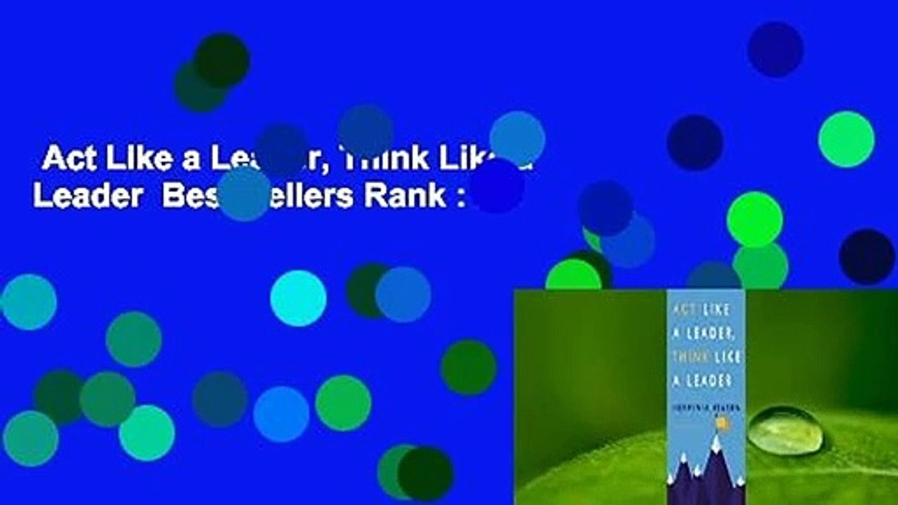 Act Like a Leader, Think Like a Leader  Best Sellers Rank : #2