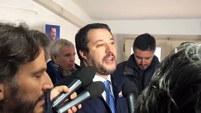 Salvini da Vibo Valentia dove inauguriamo la nuova sede della Lega (12.12.19)
