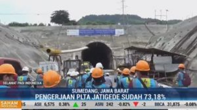 Progres Pengerjaan PLTA Jatigede Capai 73 Persen