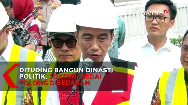 Jawaban Jokowi Dituding Bangun Dinasti Politik: Beda! Tolong Dibedakan!