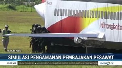 AP II Gelar Simulasi Penanganan Pembajakan Pesawat di Bandara Minangkabau
