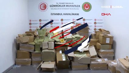 İstanbul Havalimanı'nda 1.7 ton uyuşturucu ele geçirildi