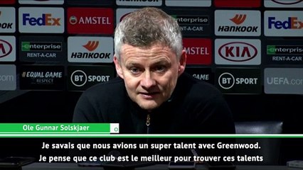 Solskjaer : "Greenwood est un des meilleurs joueurs que j'ai vu"