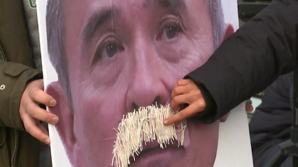 해리스 美 대사 규탄 집회 충돌 없이 끝나 / YTN