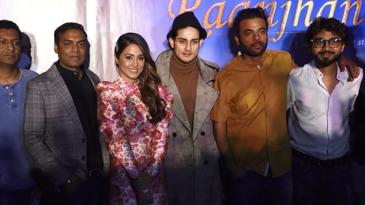 Hina khan and Priyank Sharma Screening of Music Video Raanjhana by Arijit Singh