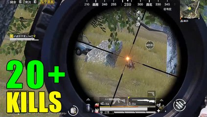 PubgMobile 不求人单局个人秀 单人四排22杀吃鸡 刺激战场【BQR】