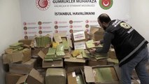 İstanbul Havalimanı kargo terminalinde 1 ton 745 kilogram uyuşturucu ele geçirildi