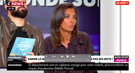 Karine Le Marchand  : son énorme tacle à Cyril Hanouna dans Morandini Live