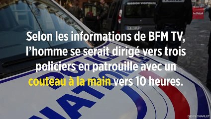 Un homme menaçant des policiers avec une arme blanche « neutralisé » à la Défense