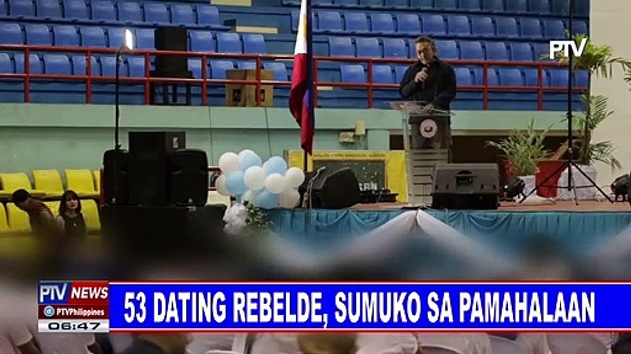 53 dating rebelde, sumuko sa pamahalaan