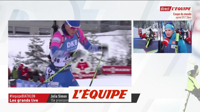 Simon «Je suis frustrée» - Biathlon - CM (F)