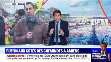 Download Video: Ruffin aux côtés des cheminots à Amiens (2) - 13/12