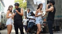 Hotness Personified: Disha Patani spotted in white strapless top and ripped shorts