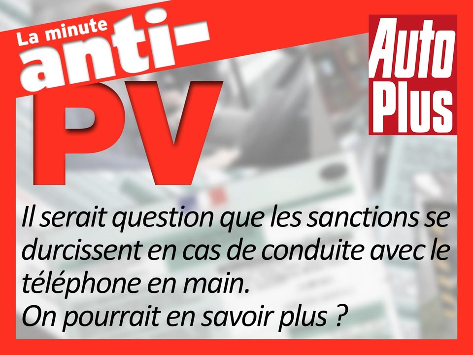 Téléphone au volant: gare à la suspension de permis