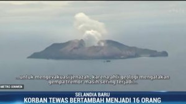 Korban Erupsi Gunung Whakaari Bertambah Jadi 16 Orang