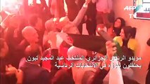 مؤيدو الرئيس الجزائري المنتخب عبد المجيد تبون يحتفلون بفوزه بالانتخابات الرئاسية