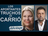 Los aportantes truchos de Carrió | El Destape con Roberto Navarro