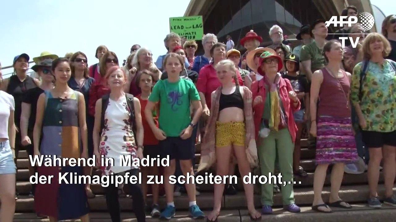 Flashmob in sydney für das klima