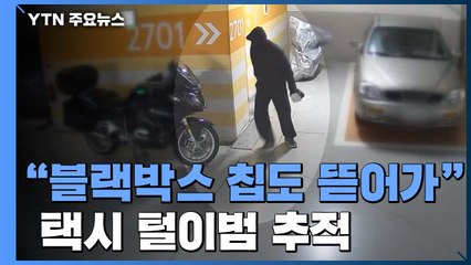 "블랙박스 칩도 뜯어가" 택시 털이범 추적 중 / YTN